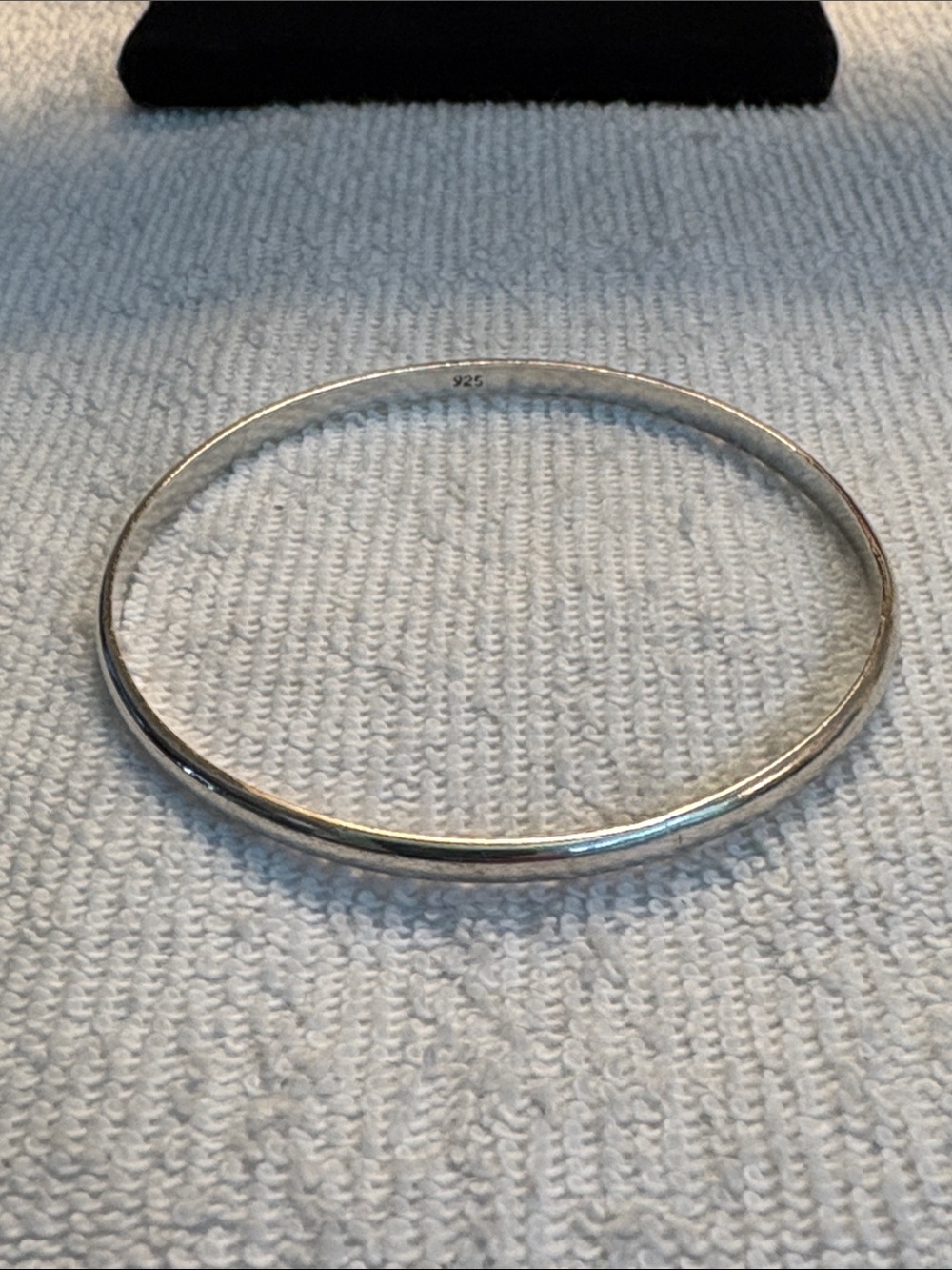 925 Solid Sterling Silver Classic Round Slip-On Bracelet